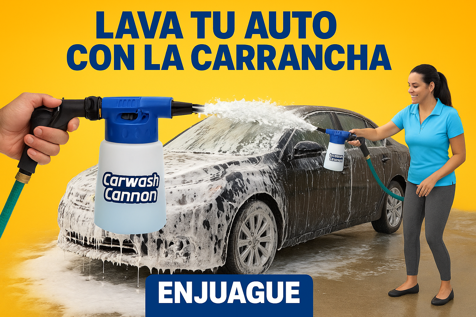 Pistola de boquilla de espuma para autom